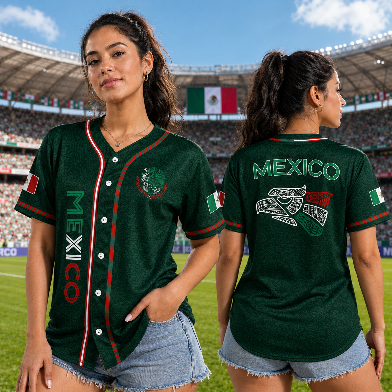 Aztec Eagle Warrior Culture Mexico Baseball Jersey