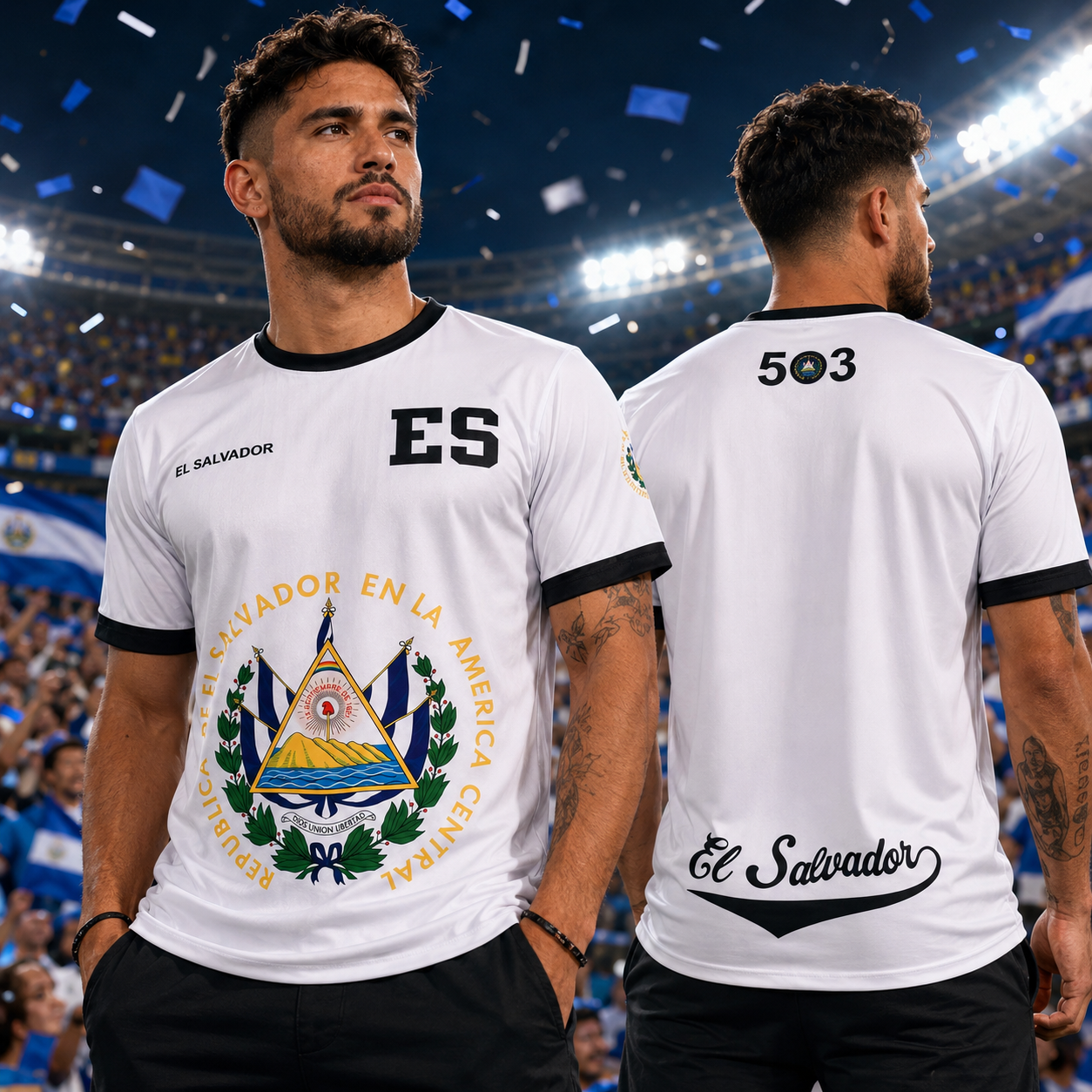 El Salvador Soccer Jersey 2026 World Cup Fan T-Shirt