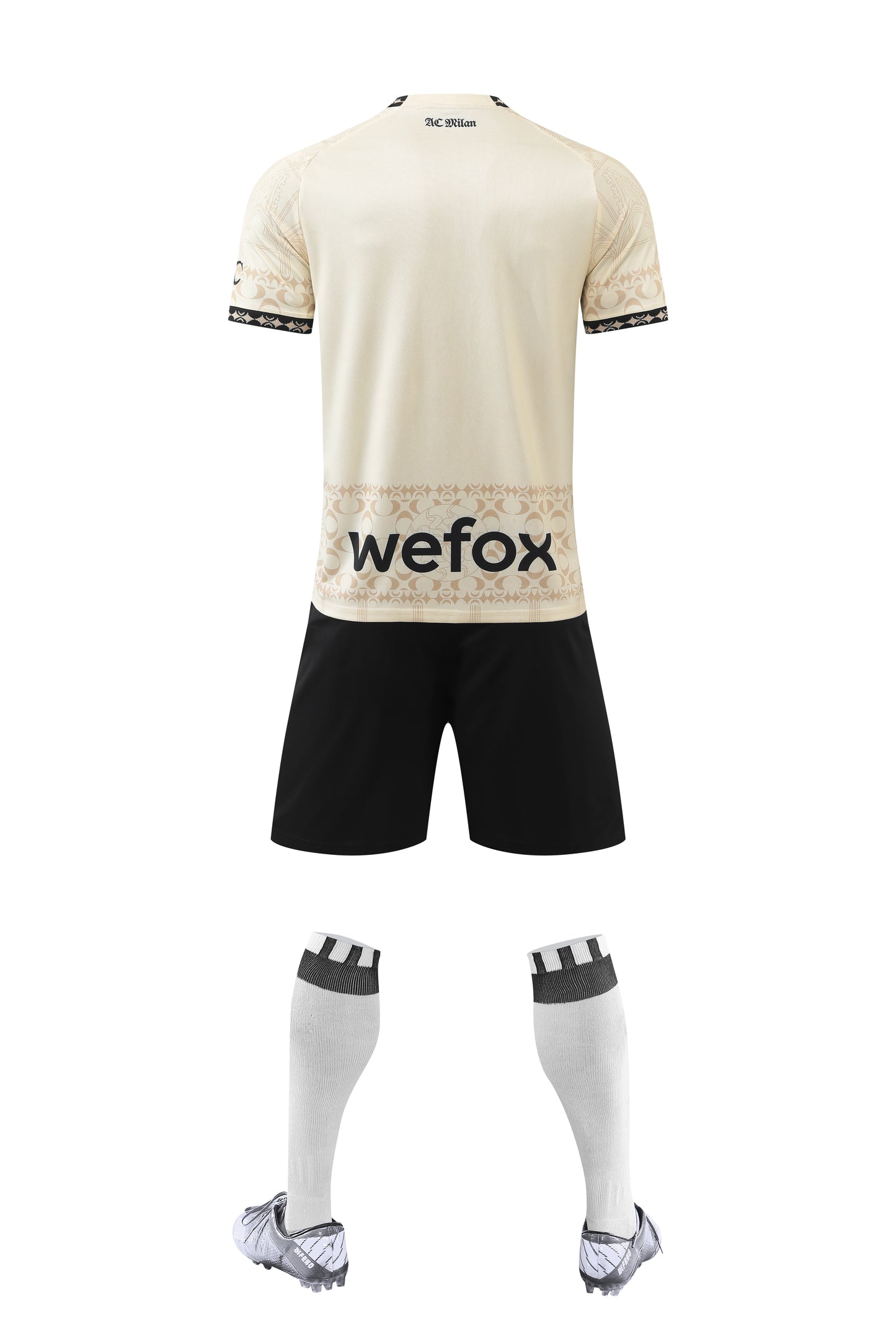 23-24 AC Milan Away Jersey - Oatmeal White