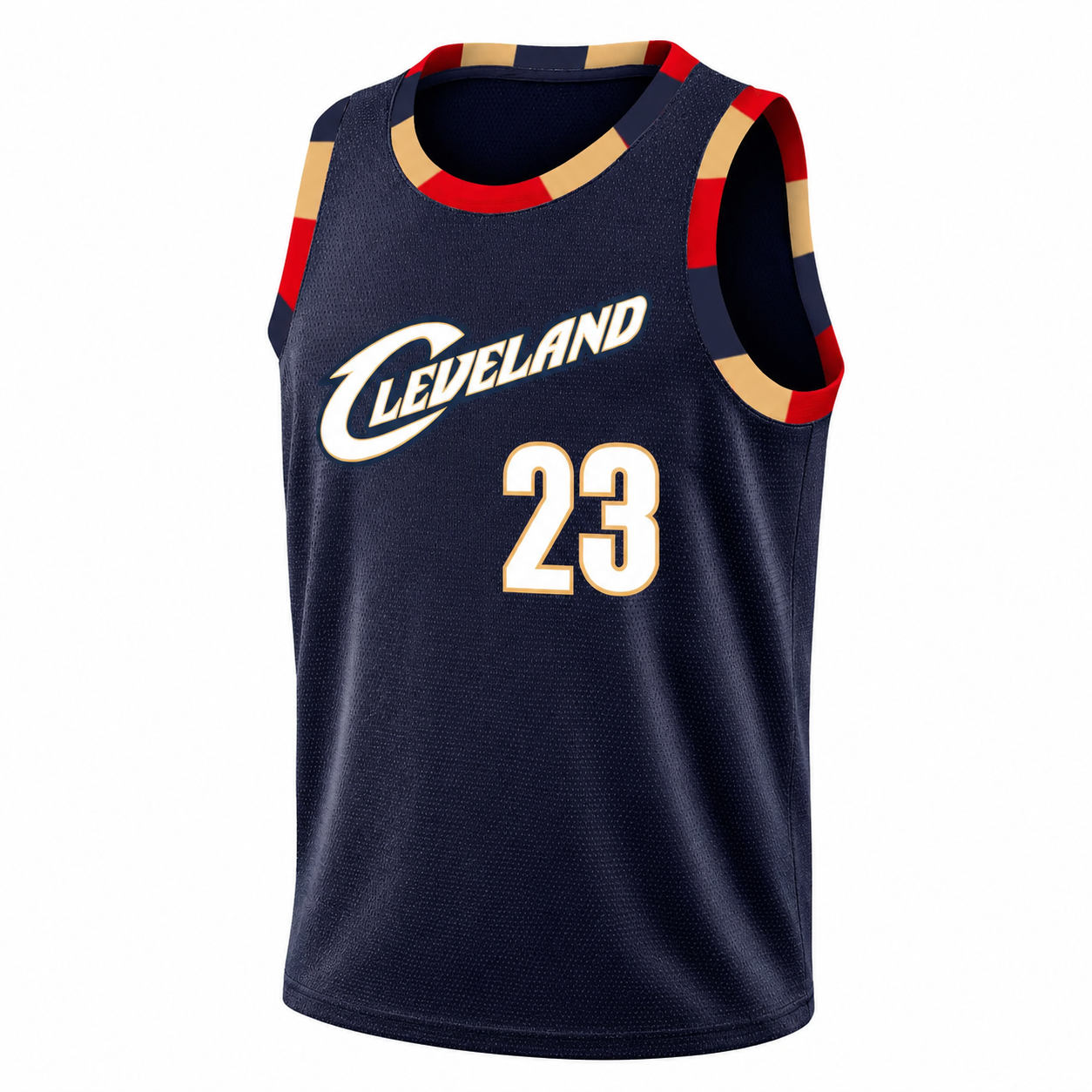 The King's Legacy 23 Cleveland Retro Embroidered Mesh Basketball Jersey