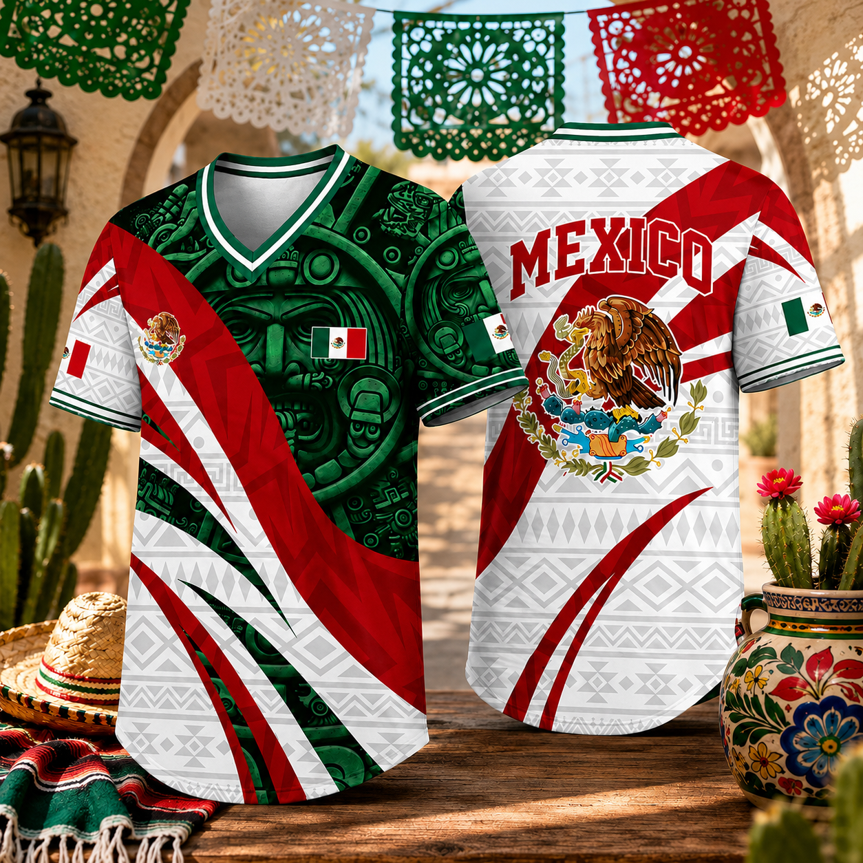 Viva México!Unisex World Cup V-Neck Jersey