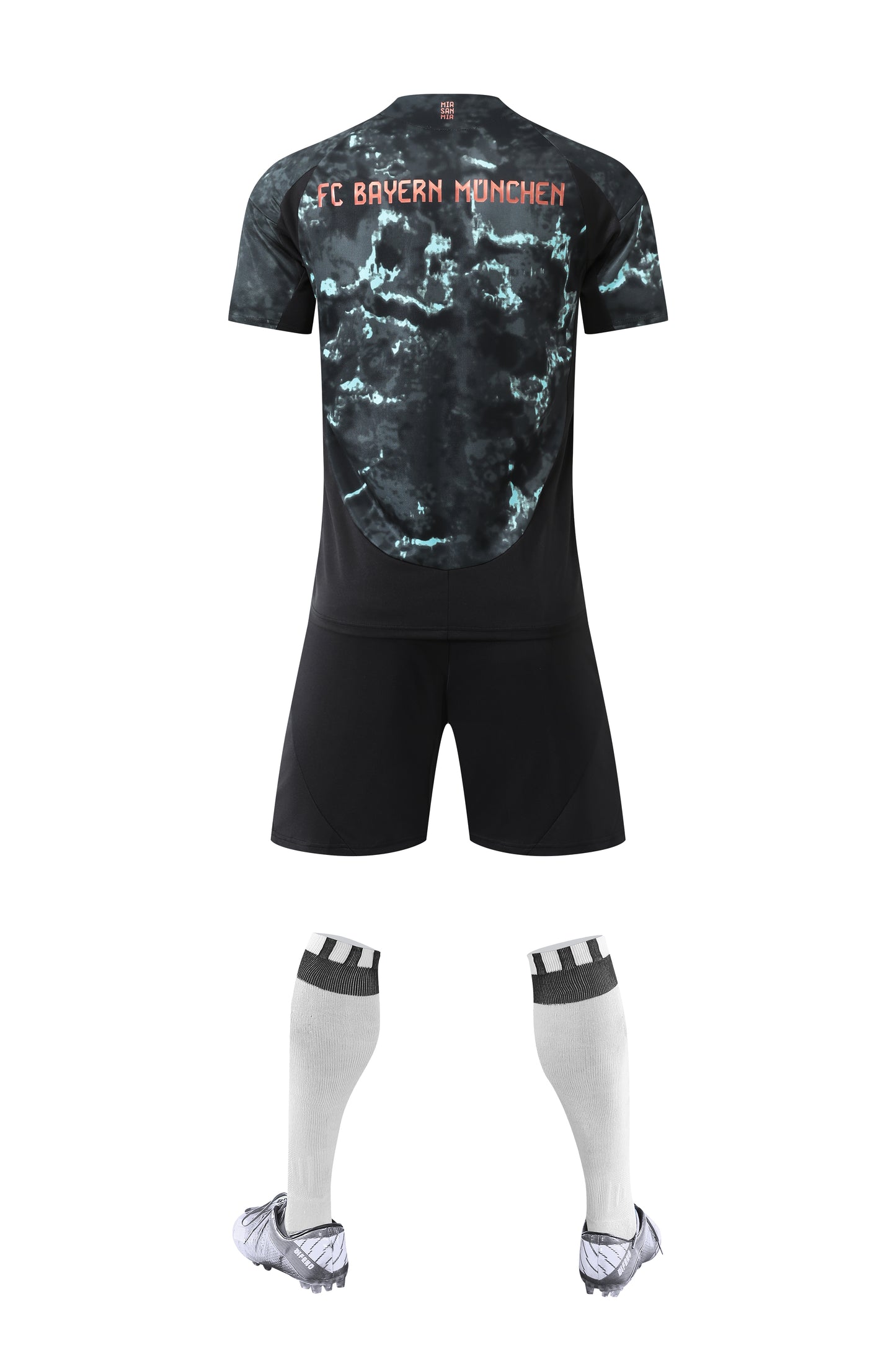 2024-25 Bayern Munich Away Black and Green Jersey