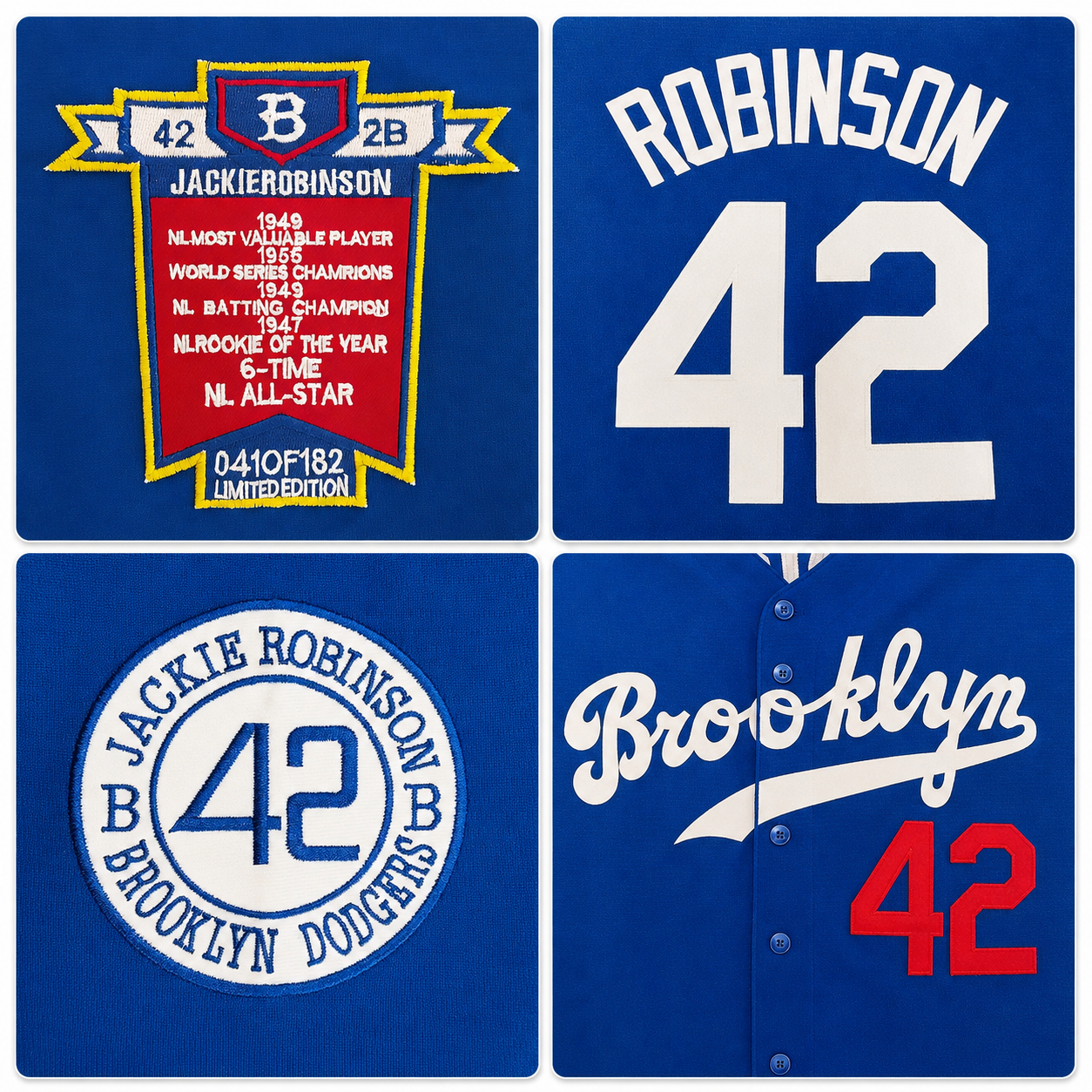 Brooklyn 42 Vintage Baseball Jersey Robinson Tribute Streetwear Hip-Hop Shirt