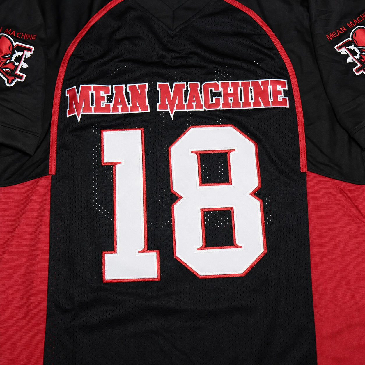 Mean Machine #18 Football Jersey - Retro Streetwear Mesh Sports Shirt