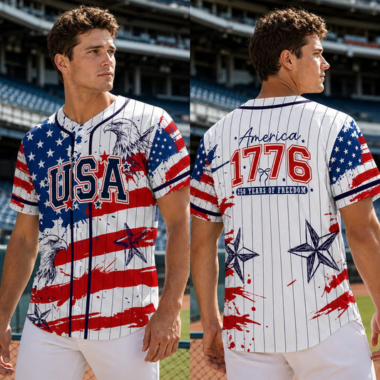 Camiseta de béisbol del 250 aniversario de EE. UU.