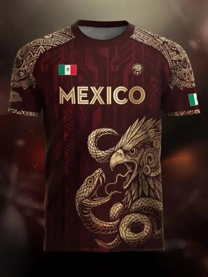 Mexico Aztec Eagle Heritage Soccer Performance Jersey