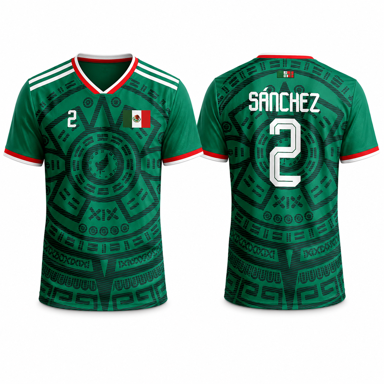 Custom 2026 Mexico Home Soccer Jersey