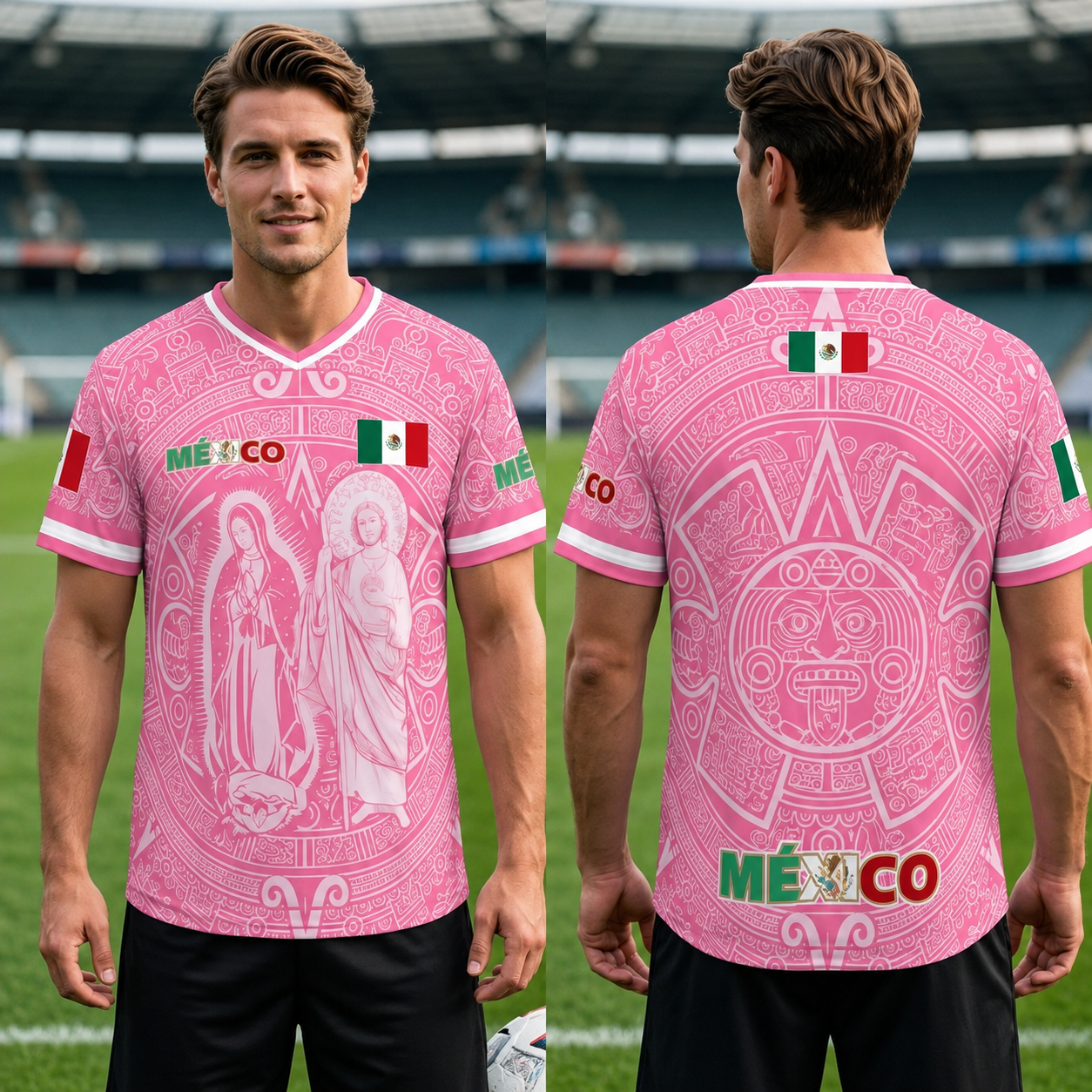 Pink Passion - Mexico Retro World Cup Soccer Jersey 2026
