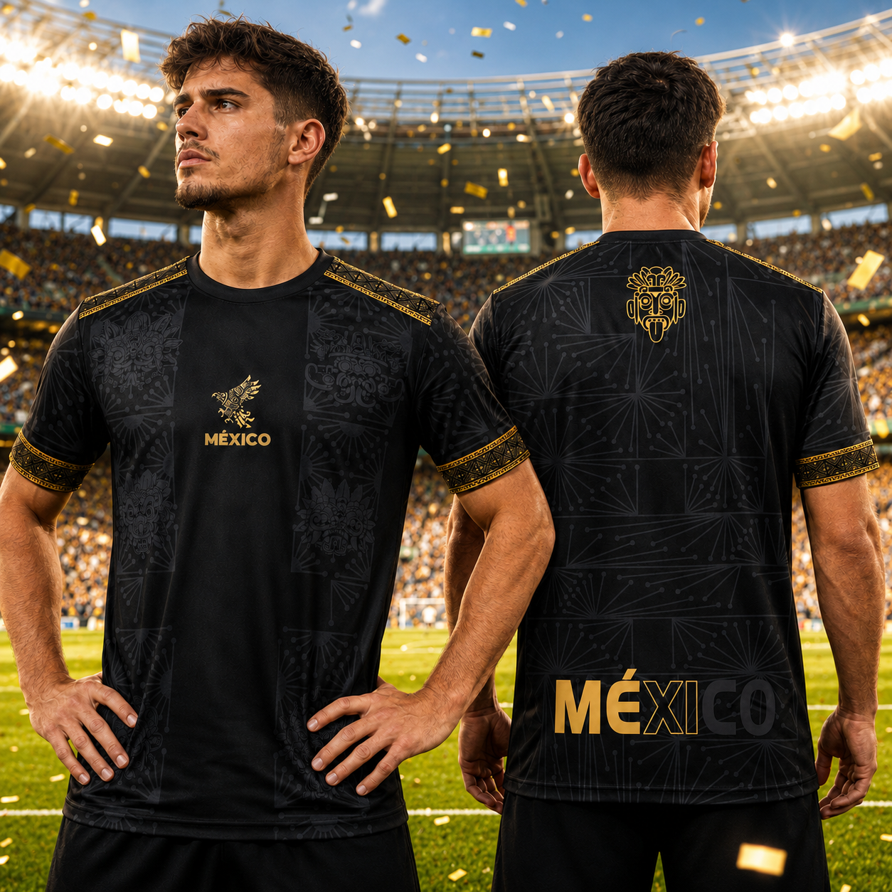 Mexico World Cup Aztec Gold Performance Soccer Jersey