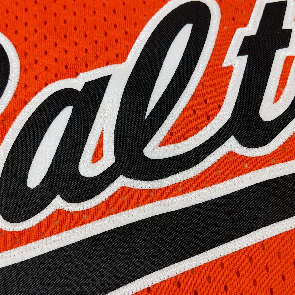 Vintage #8 Orange Embroidered Patched Streetwear Baseball Jersey