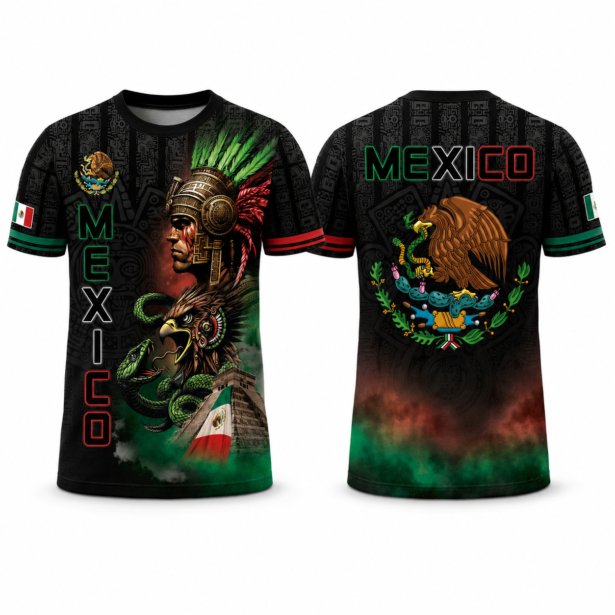 World Cup 2026 Mexico Aztec Warrior & Eagle Heritage Soccer Jersey