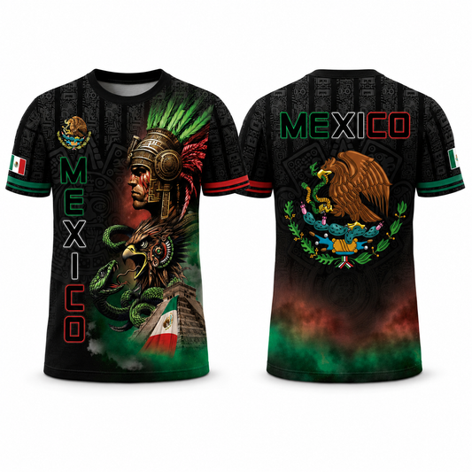 World Cup 2026 Mexico Aztec Warrior & Eagle Heritage Soccer Jersey