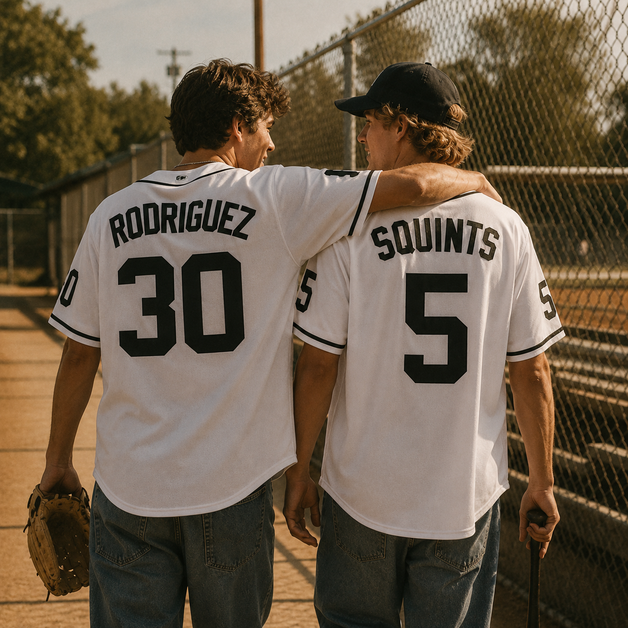 The Sandlot Movie Embroidered Retro Baseball Jersey Hip Hop Streetwear Shirt