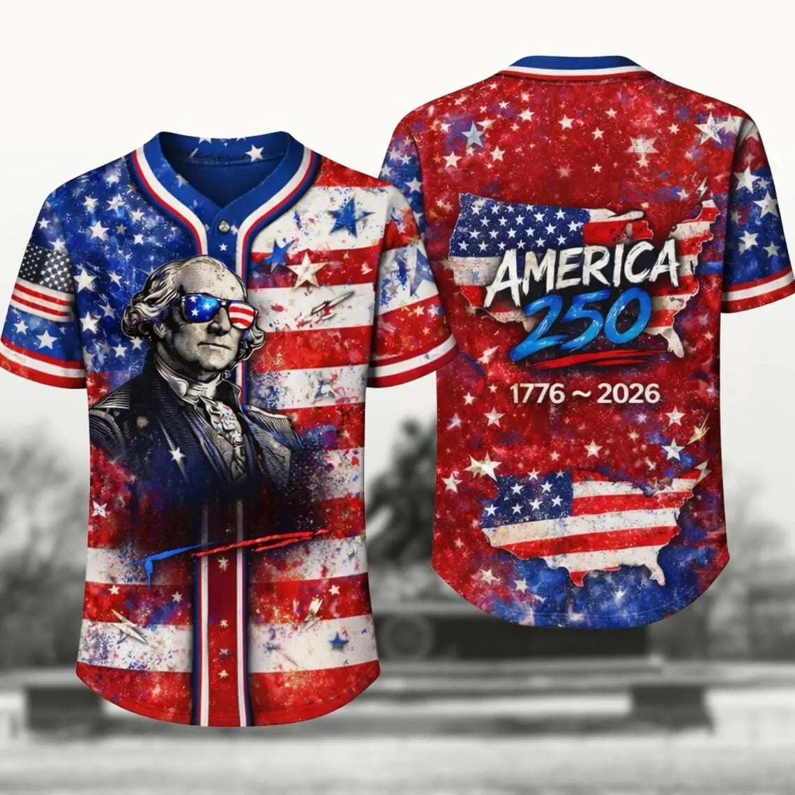USA 250 Independence Day Baseball Jersey