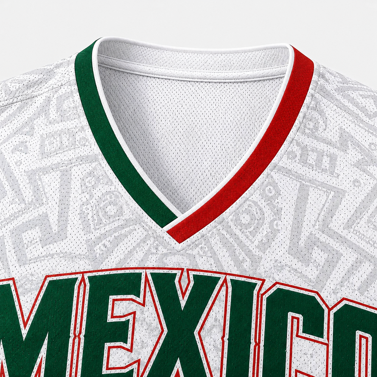 Rep Mexico Aztec Calendar and Eagle Heritage Soccer Jersey