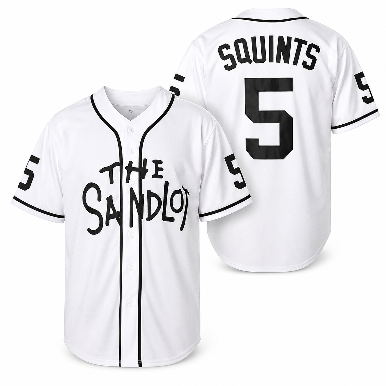 The Sandlot Movie Embroidered Retro Baseball Jersey Hip Hop Streetwear Shirt