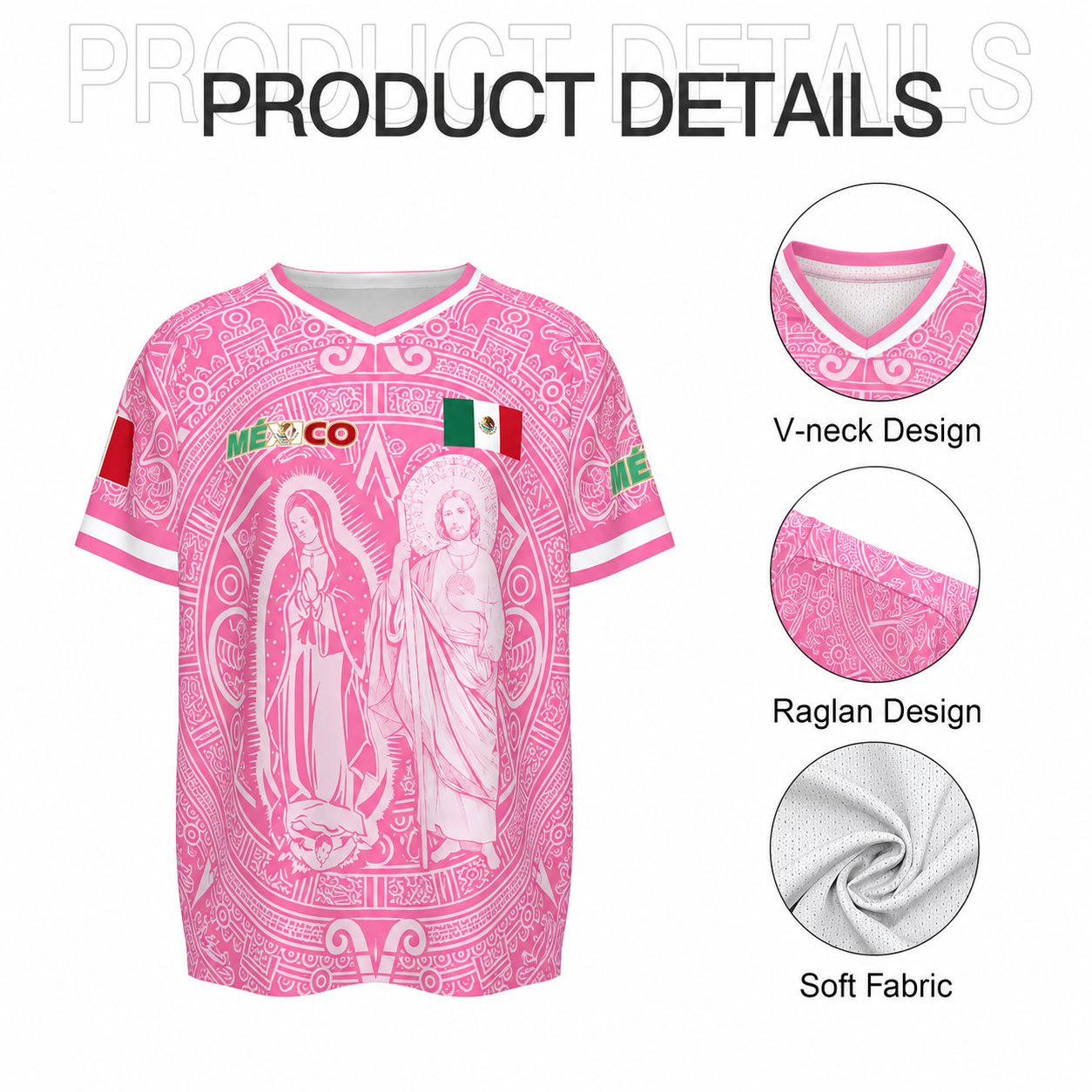 Pink Passion - Mexico Retro World Cup Soccer Jersey 2026