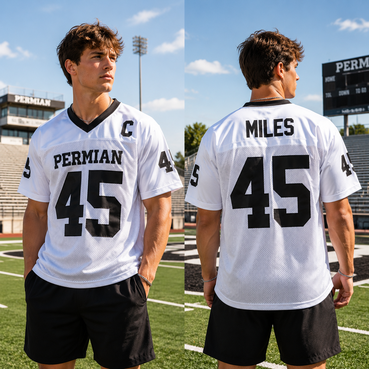 Permian Friday Night Lights 45 Boobie Miles Football Jersey
