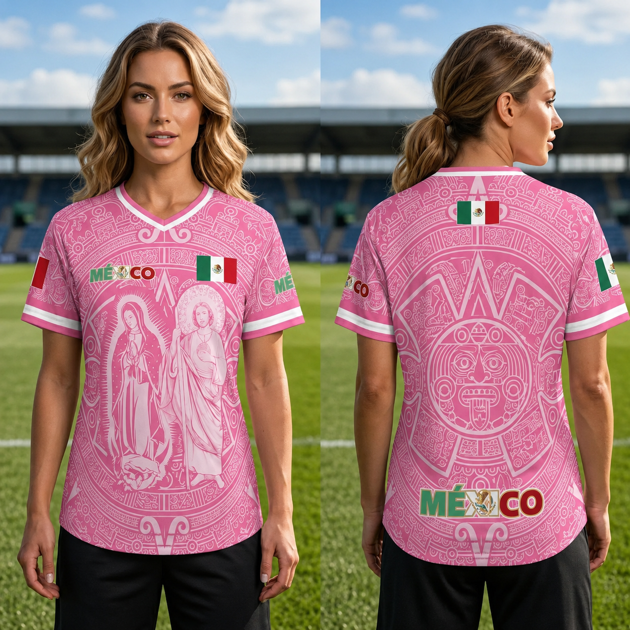 Pink Passion - Mexico Retro World Cup Soccer Jersey 2026