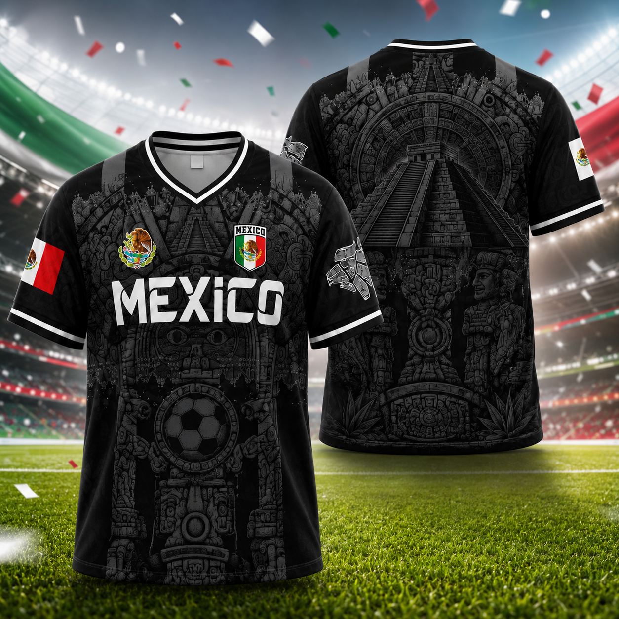 Mexico Retro World Cup Aztec Soccer Jersey