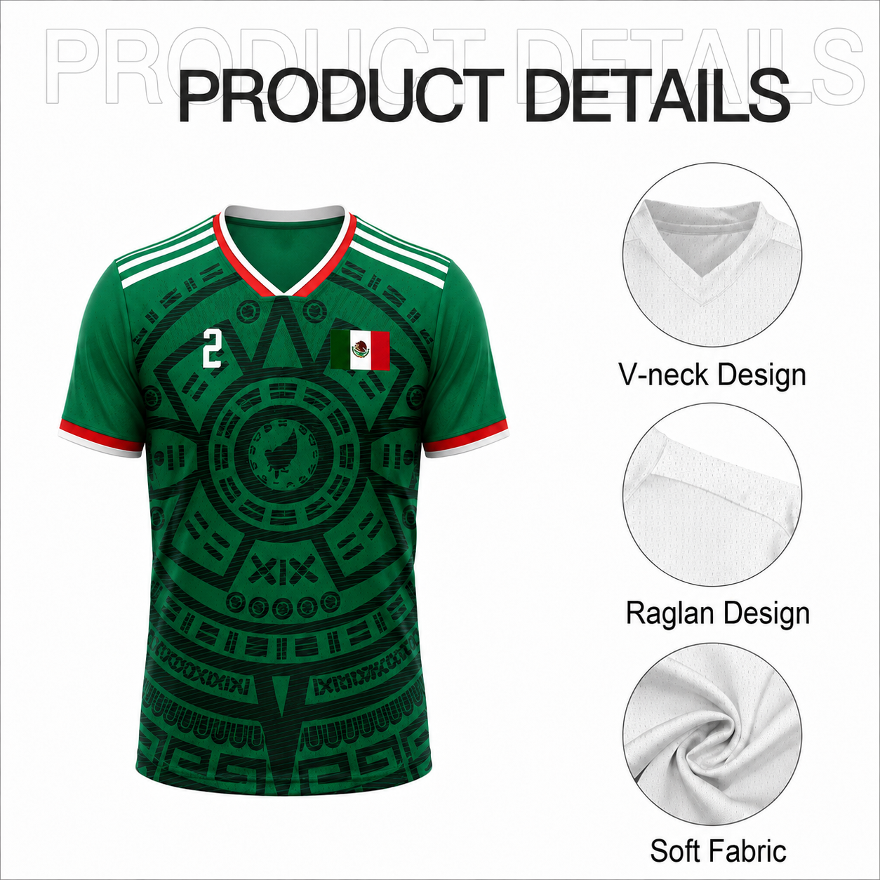 Custom 2026 Mexico Home Soccer Jersey