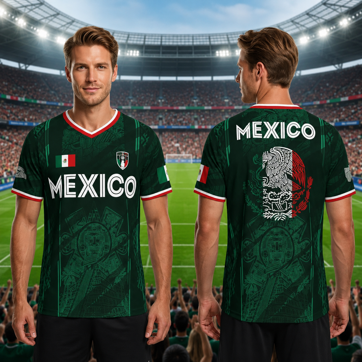 2026 Mexico Retro Soccer Jersey – Pyramid Fan Shirt