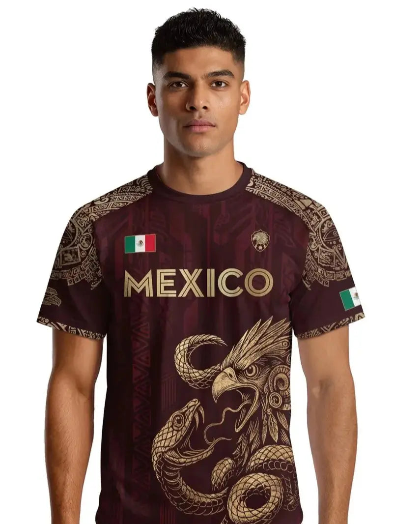 Mexico Aztec Eagle Heritage Soccer Performance Jersey
