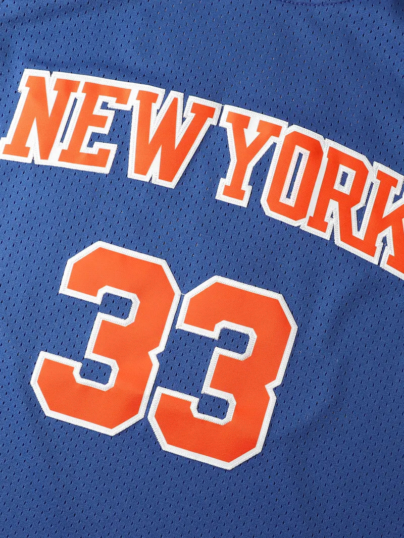 Basketball Jersey Letter & Number Contrast Stitched Embroidery Design
