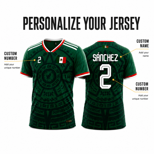 Custom 2026 Mexico Home Soccer Jersey