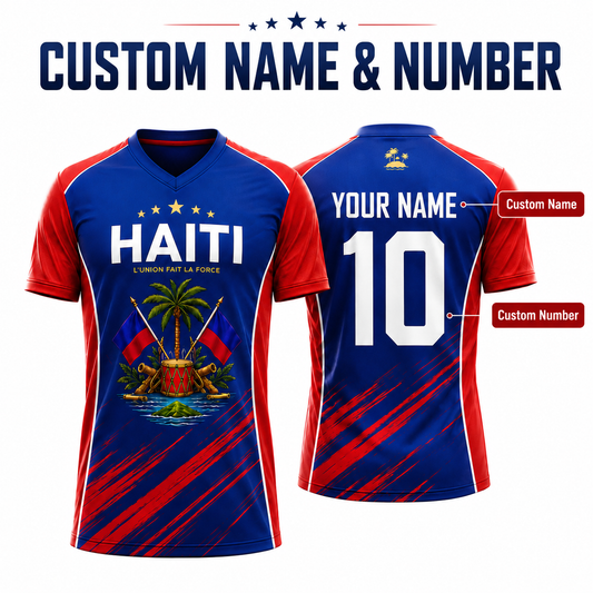 Custom Haiti Soccer Jersey 2026