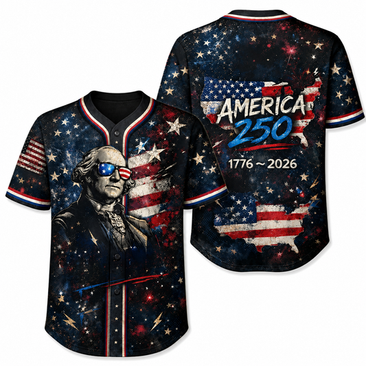 USA 250 Independence Day Baseball Jersey