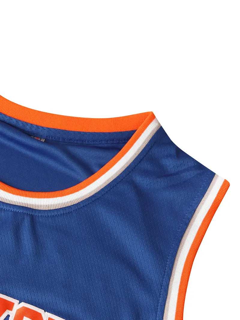 Basketball Jersey Letter & Number Contrast Stitched Embroidery Design
